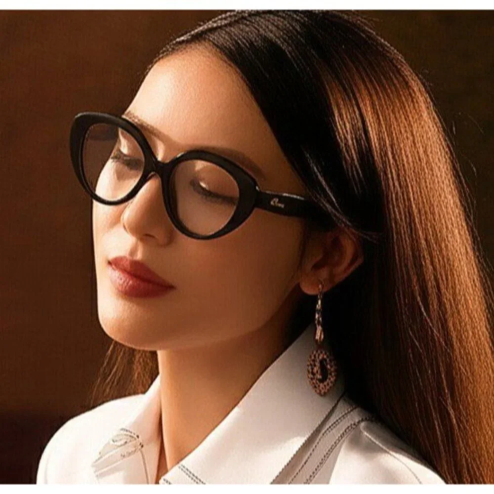 NEW LOEWE LW50088I 001 WOMEN EYEGLASSES BLACK OVAL LOEWE EYEWEAR